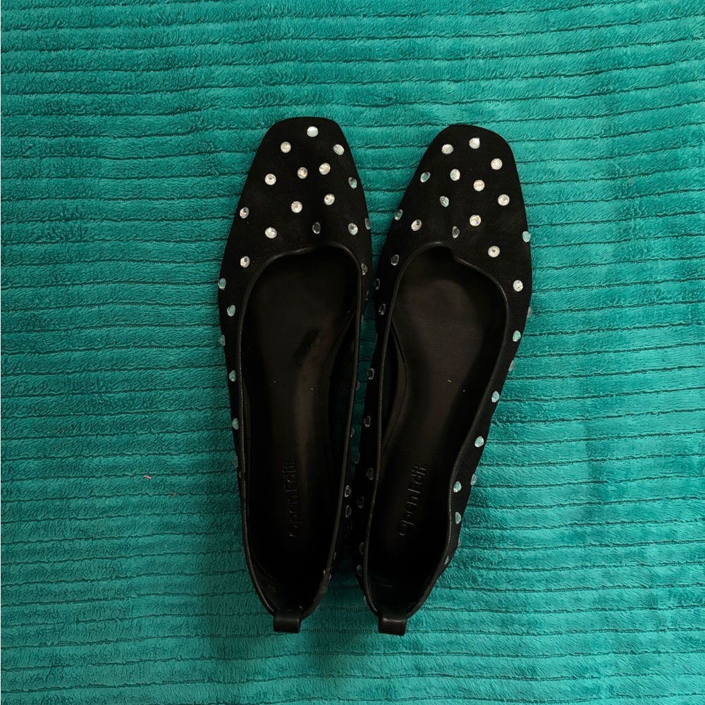 Open Edit Black Women's Flats